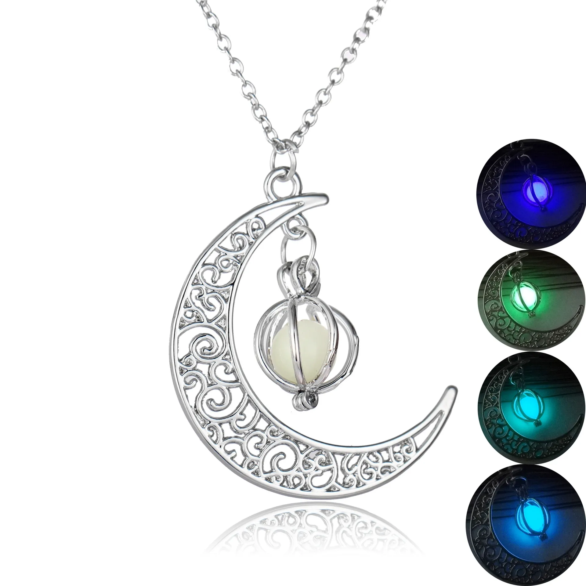 Luminous Moon Stone Healing Pendant Necklace - Image 11