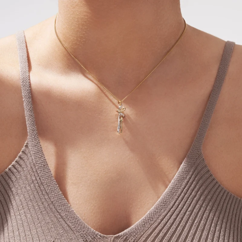 Gold Hug Necklace (With Ring) - Image 3