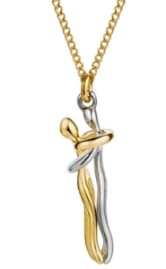 Gold Hug Necklace (With Ring) - Image 6